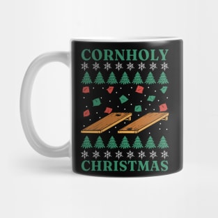 Funny Cornhole Ugly Christmas Sweater Mug